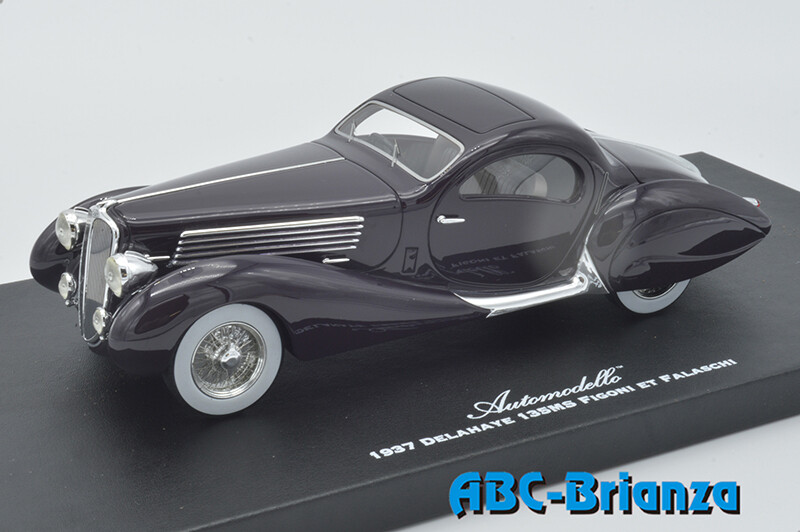 AUTOMODELLO AMOD24D030 DELAHAYE 135MS FIGONI E FALASCHI 1937 AUBERGINE