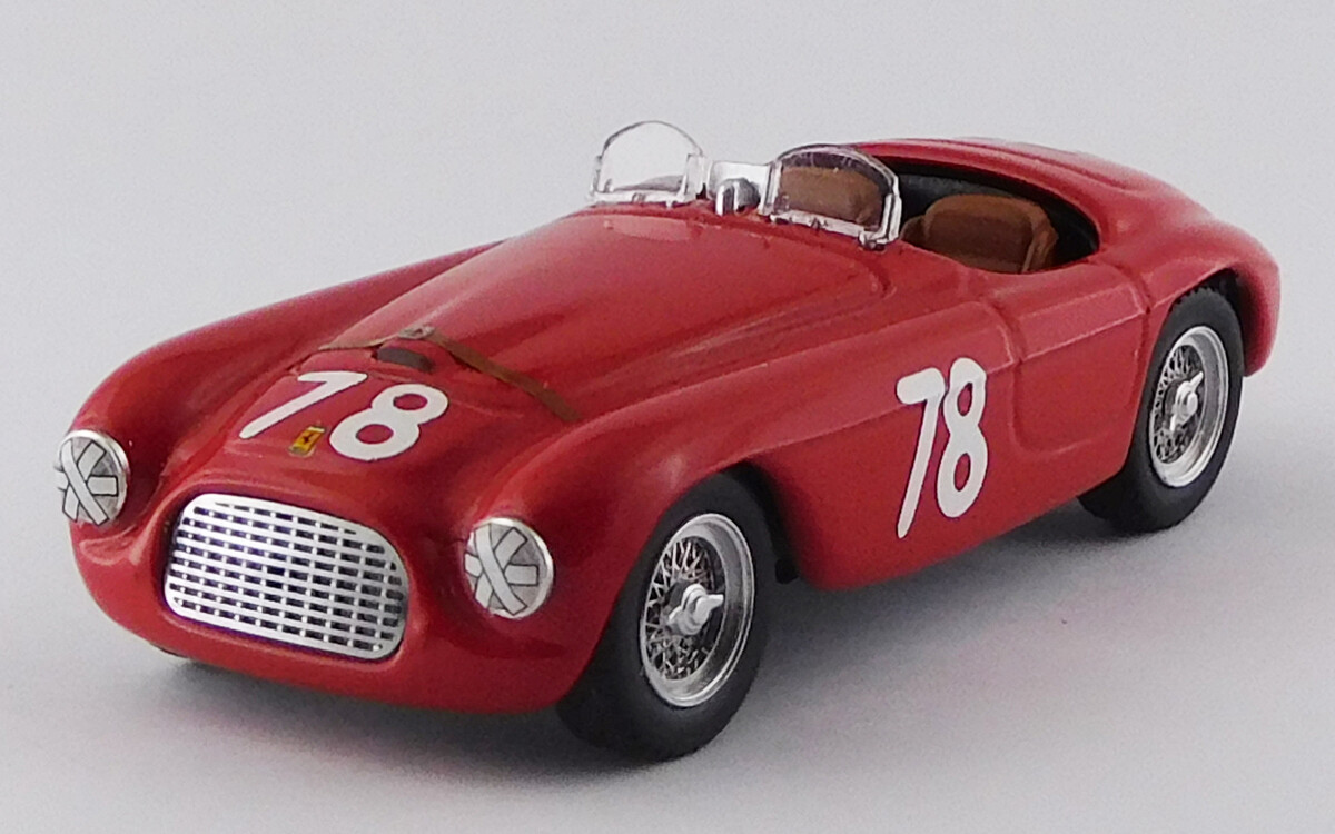 ART MODEL  ART426 FERRARI 166 MM BARCHETTA Coppa d'oro Sicilia 1951 Siracusa Paolo Marzotto #78 -2nd - #0034