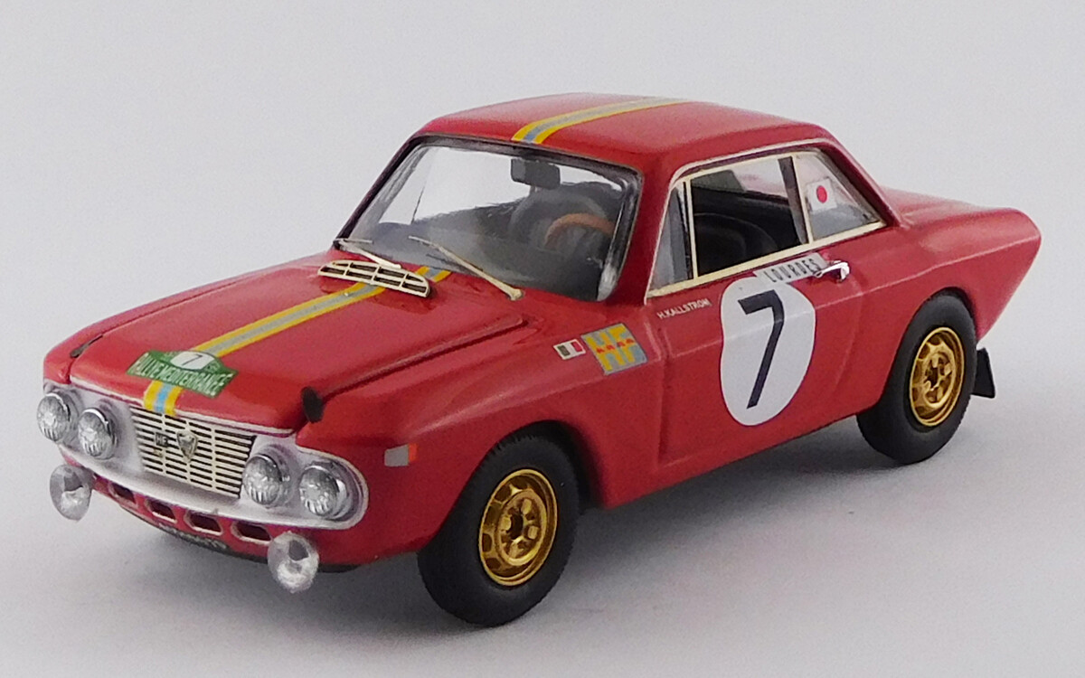 BEST9803 LANCIA FULVIA 1,3 COUPE' HF- Rallye Mèditerranèe 1969 Källström-Gunnar-#7 Winner