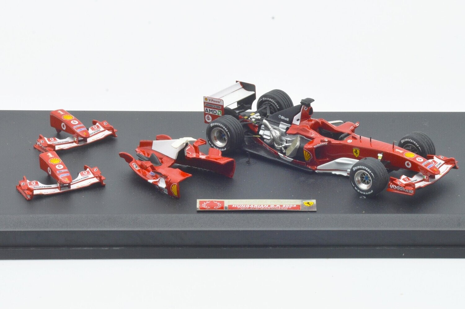 TAMEO TMK346 FERRARI HUNGARIAM GP 2004 # 1 WORLD CHAMPION  - MONTATA