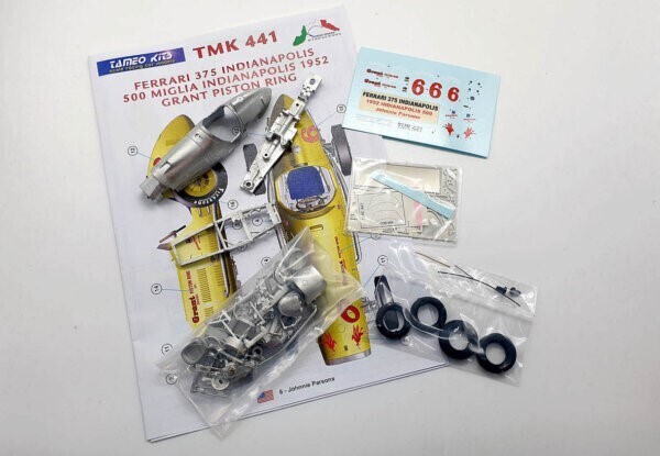TAMEO TMK441 FERRARI 375 INDIANAPOLIS  500 MIGLIA INDIANAPOLIS 1952 Grant Piston Ring J. Parsons