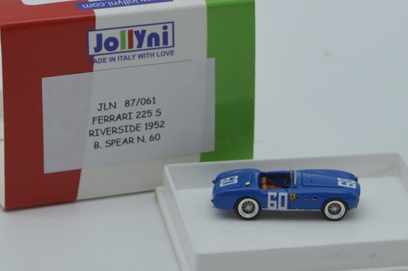 JOLLY MODEL  JL87061 FERRARI 225 S RIVERSIDE 1952 B.SPEAR #60