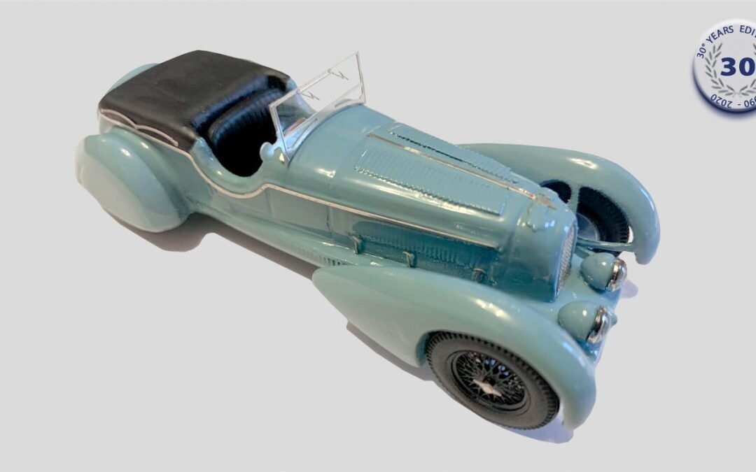 FB MODEL  FBM111A   ALFA ROMEO 8c 2300 PASSO LUNGO Carrozzeria Figoni 1951 LIGHT BLUE