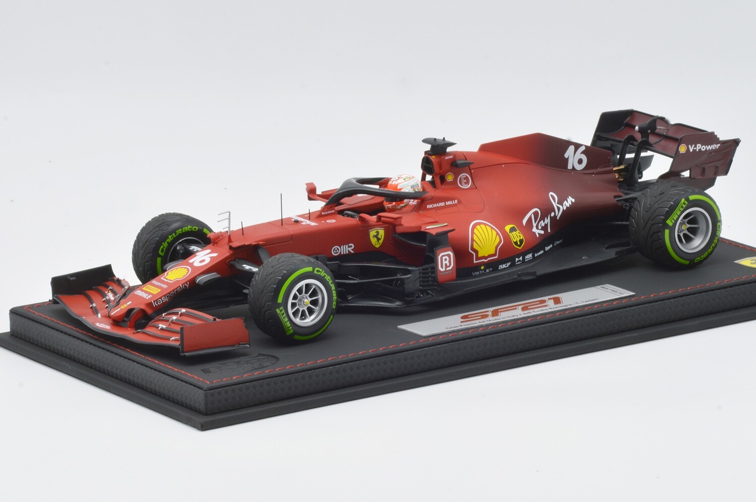 BBR211816DIE FERRARI SF21 GP MADE IN ITALY E DELL’EMILIA ROMAGNA LECLERC