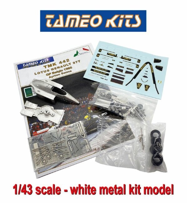 TAMEO TMK442 LOTUS 97T Belgian GP 1985 Ayrton Senna #12 Winner - Elio De Angelis