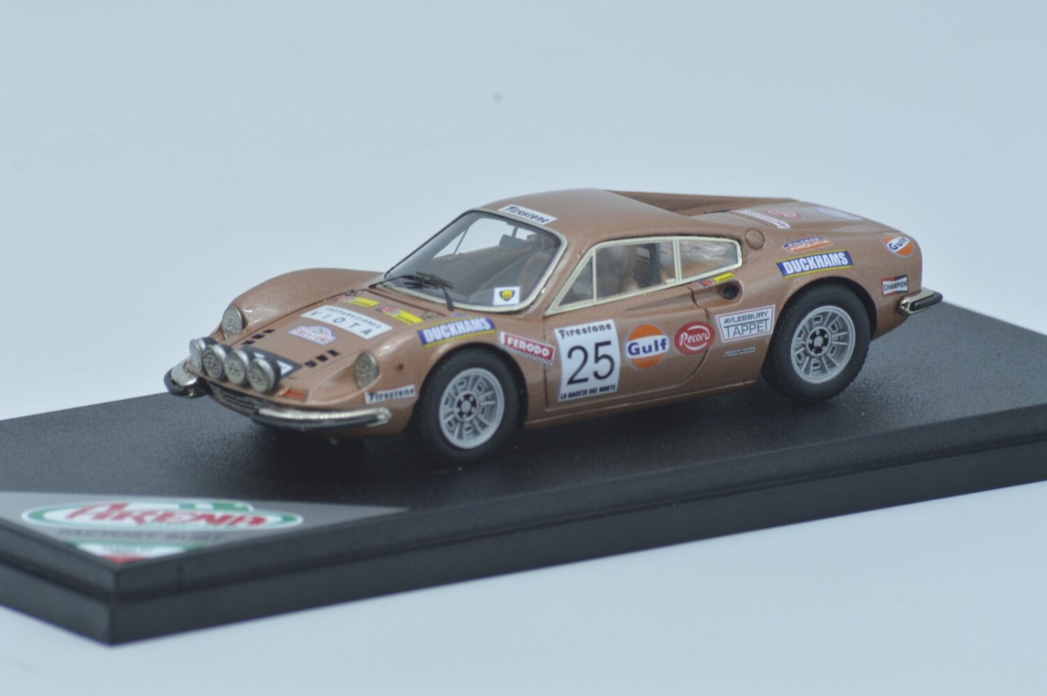 ARENA AREM1191 DINO 246 RALLY FIRESTONE 1973 LIPTON-BOOTH N.25