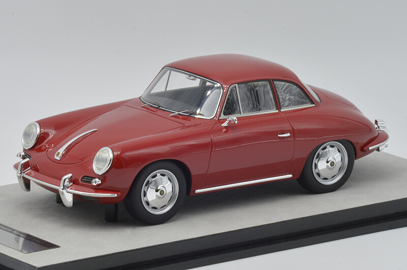 TECNOMODEL TM18-143B PORSCHE 356 KARMAN HARDTOP GLOSS RED 1961