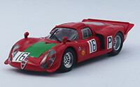 BEST9402-2 ALFA ROMEO T33-2 Nürburgring 1000 Km. 1968 Galli Giunti #16-P