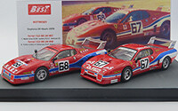 BEST9826-D FERRARI 512 BB LM #67 #68 Daytona 24 Hours 1979 Set con piloti -with drivers(lim ed.78 pcs)