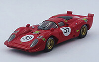 BEST9438-2 FERRARI 312 P COUPE' - 24 Hours Le Mans 1970 Spare car - Adamowicz -Posey #39