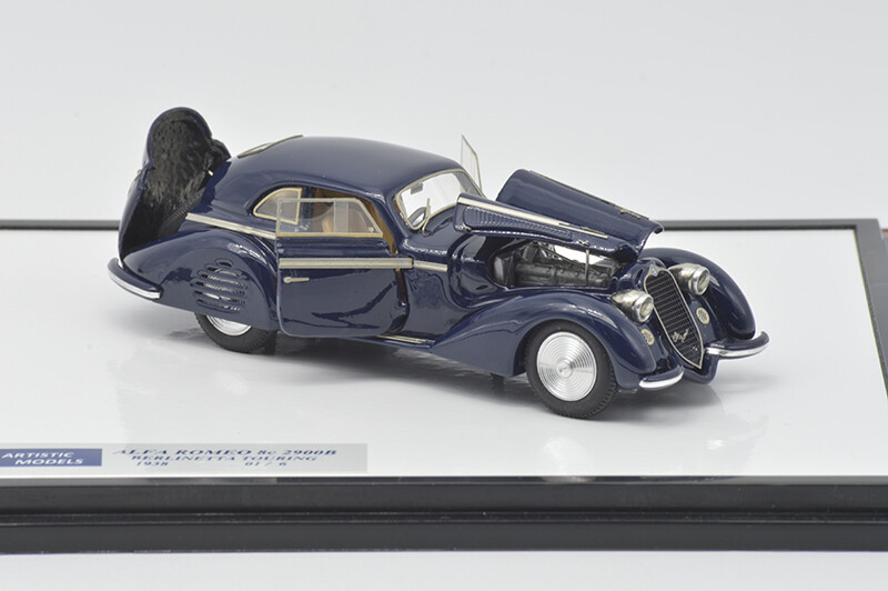 ALFA MODEL 43 AM43AM02B ALFA ROMEO 8C 2900 B BERKINETTA TOURING 1938 BLUE