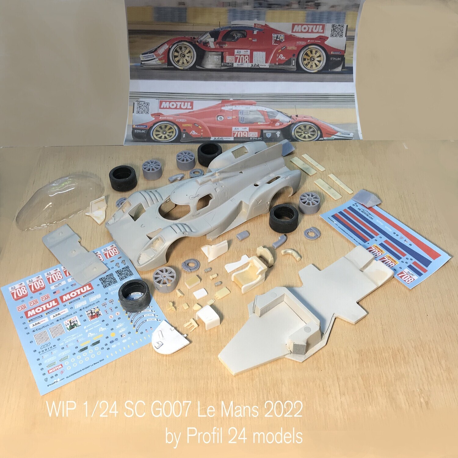 PROFIL 24 PRFK24138-709	Glickenhaus 007 LMH Le Mans  2022 Le Mans  #709 Briscoe-Mailleux-Westbrook