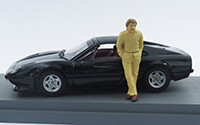 BEST9843-P  FERRARI 308 GTS - Keke Rosberg Personal Car 1982 + figure