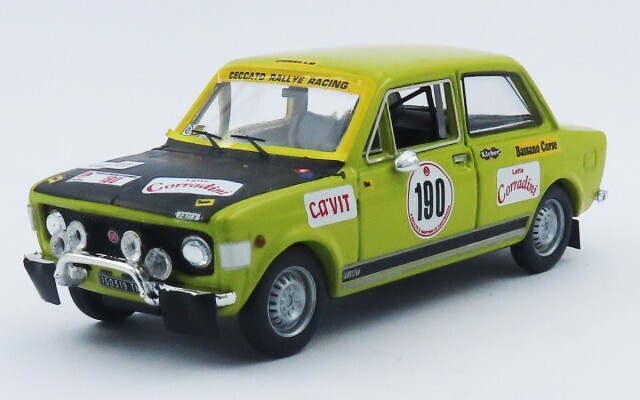 RIO MODEL  RIO4695 FIAT 128 RALLY - Rally San Martino di Castrozza 1972 - Attilio Bettega #190