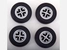 KK SCALE KKDCACC045 SET 4X WHEELS AND RIMS FOR FORD TAUNUS GT COUPE 1971