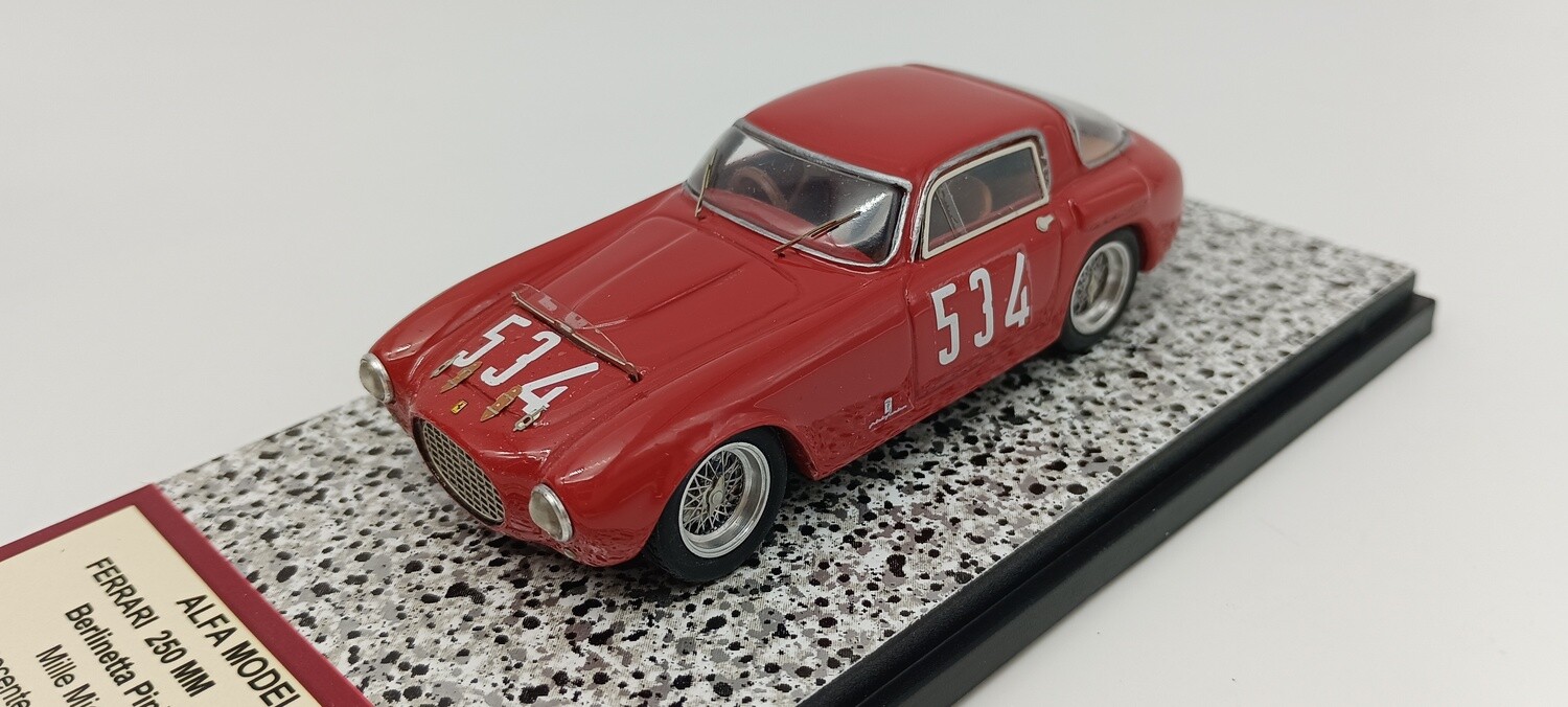 ALFA MODEL 43 AM43F298 FERRARI 250 MM BERLINETTA PININFARINE N.0254MM MILLE MIGLIA 1954 N.534 BAGGIO - BERNI
