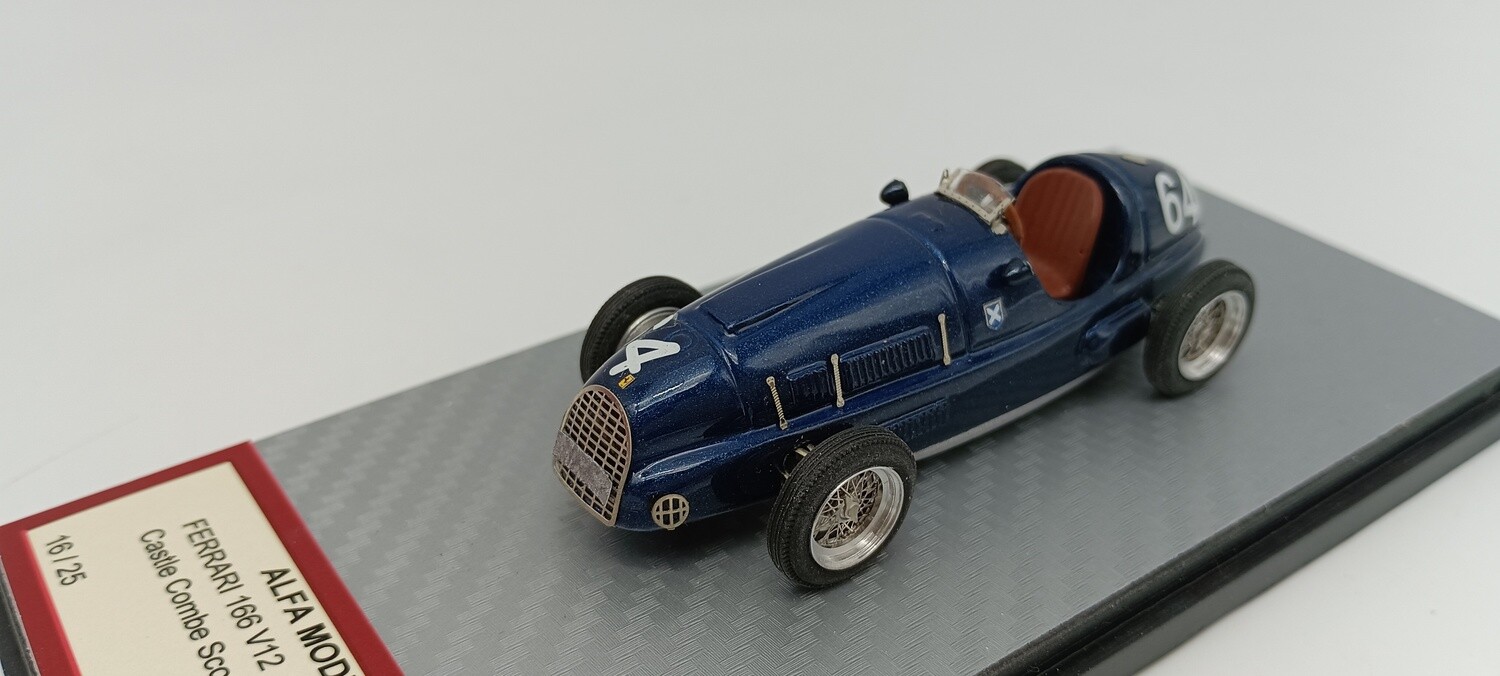 ALFA MODEL 43 AM43F248 FERRARI 166 V12 SCUDERIA ECOSSE CASTLE COMBE SCOZIA 1952 N.64 BILL DOBSON