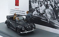 RIO MODEL RIO4712-P	VOLKSWAGEN MAGGIOLINO CABRIO - Adolf Hitler inspecting the first Beetle in Stuttgart 1936 With figures Hitler and Porsche
