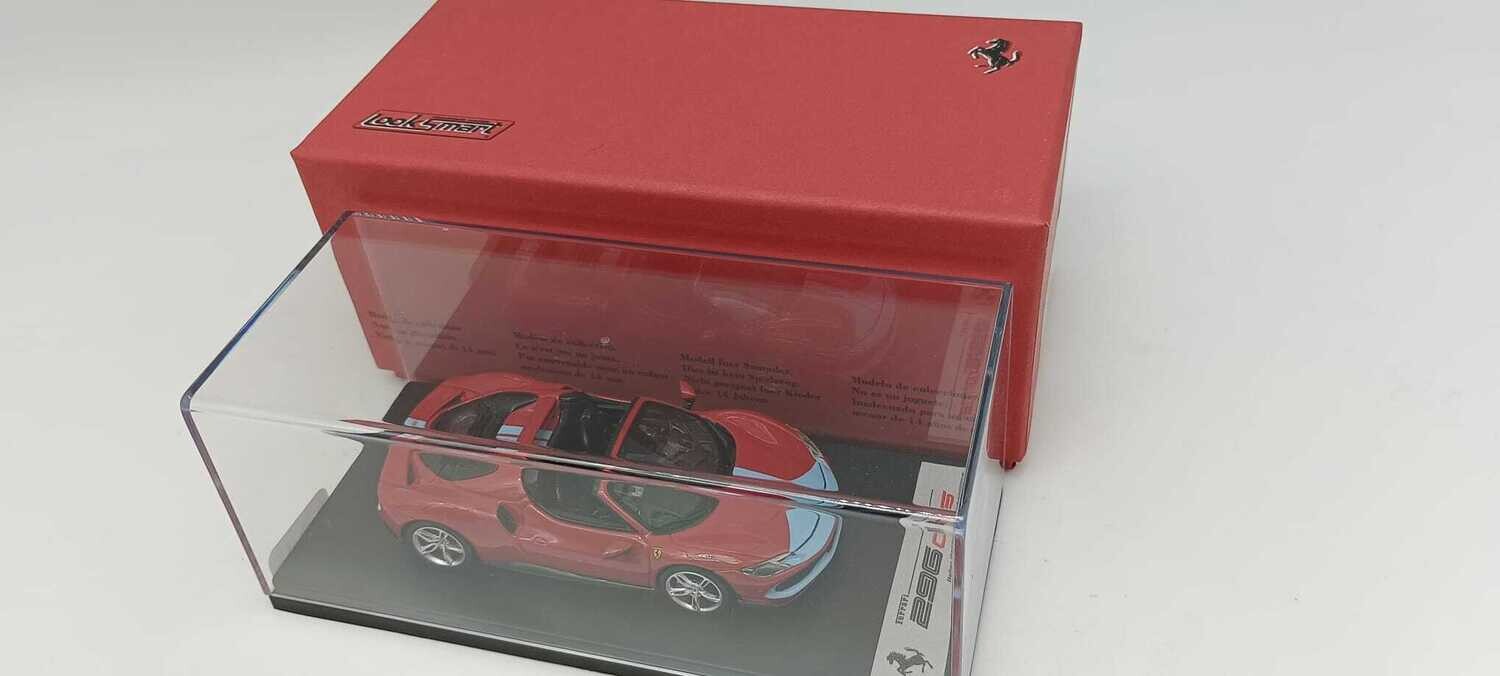 LOOKSMART LS538B FERRARI 296 GTS ROSSO CORSA + AZZURRO LA PLATA ASSETTO FIORANO