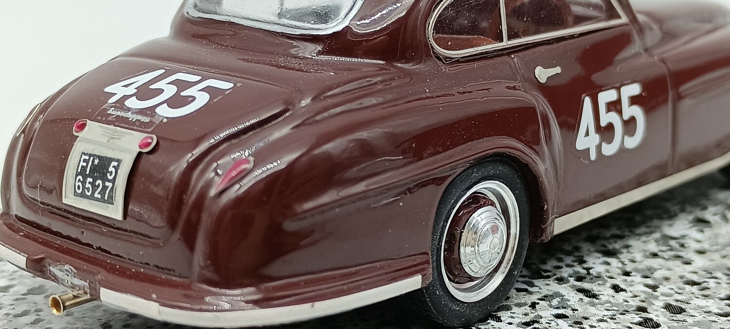 ALFAMODEL43 AM43F312 FERRARI 166 INTER MILLE MIGLIA 1952 #455 PIERO BARBETTI - U. BERTI