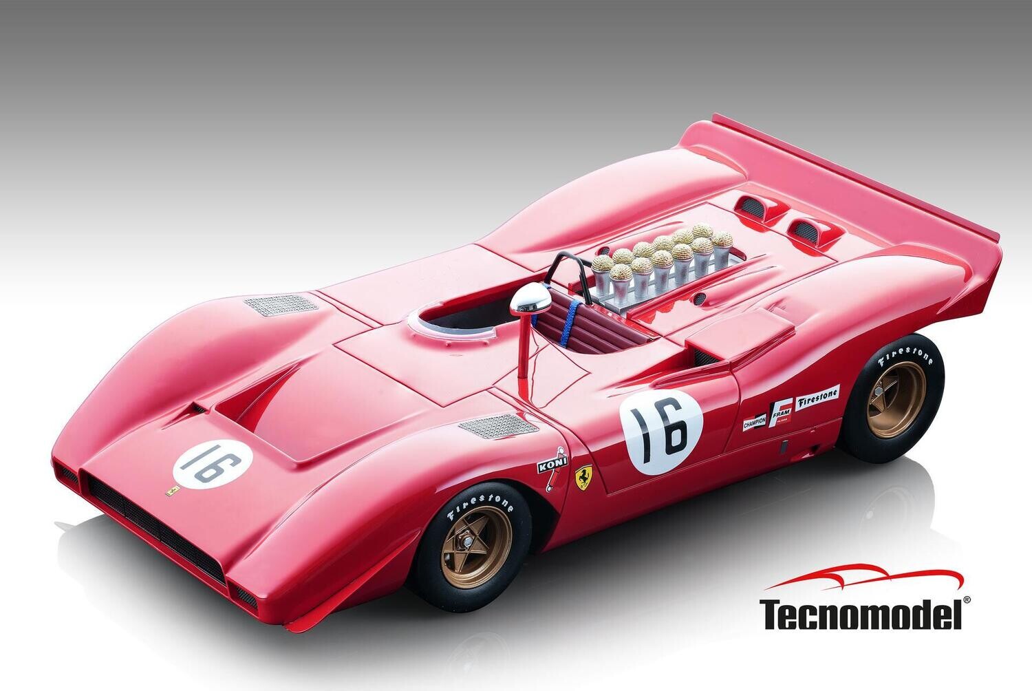 TECNOMODEL TM18-256B	Ferrari 612P Can-Am Watkins Glen 1969 car #16 3th Place Chris Amon