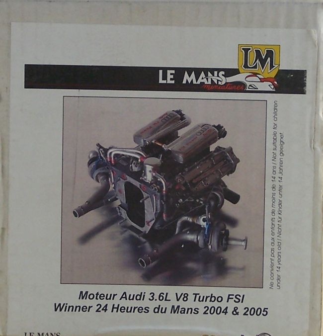 LE MANS MINIATURES LMENGK112001 MOTORE AUDI 3.6L V8 TURBO FSI