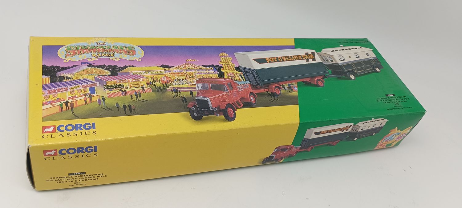 CORGI 16502 SCAMMEL HIGHWAYMAN BALLAST WITH CLOSED POLE TRAILER SET