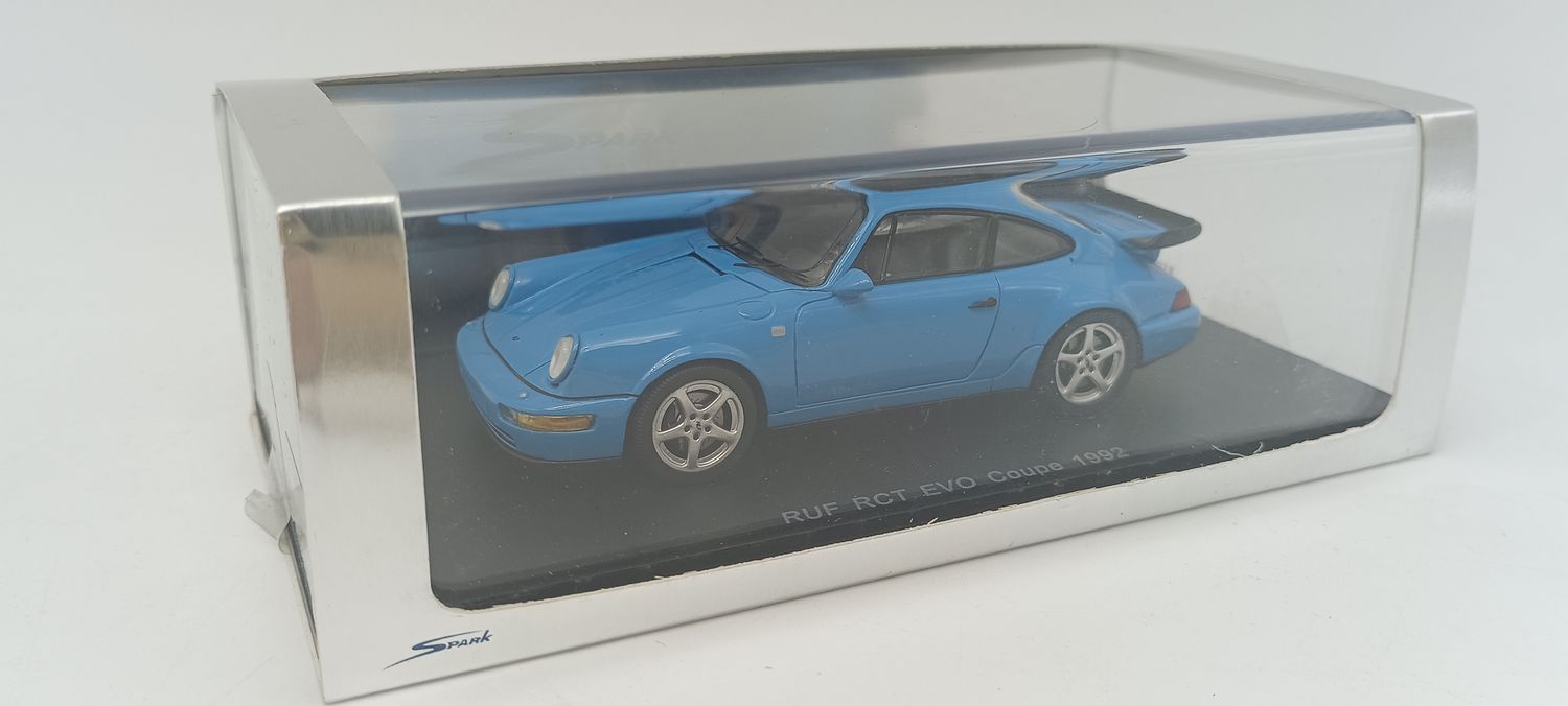 SPARK MIMAX S0735 PORSCHE RUF RCT EVO COUPE' 1992 BLU