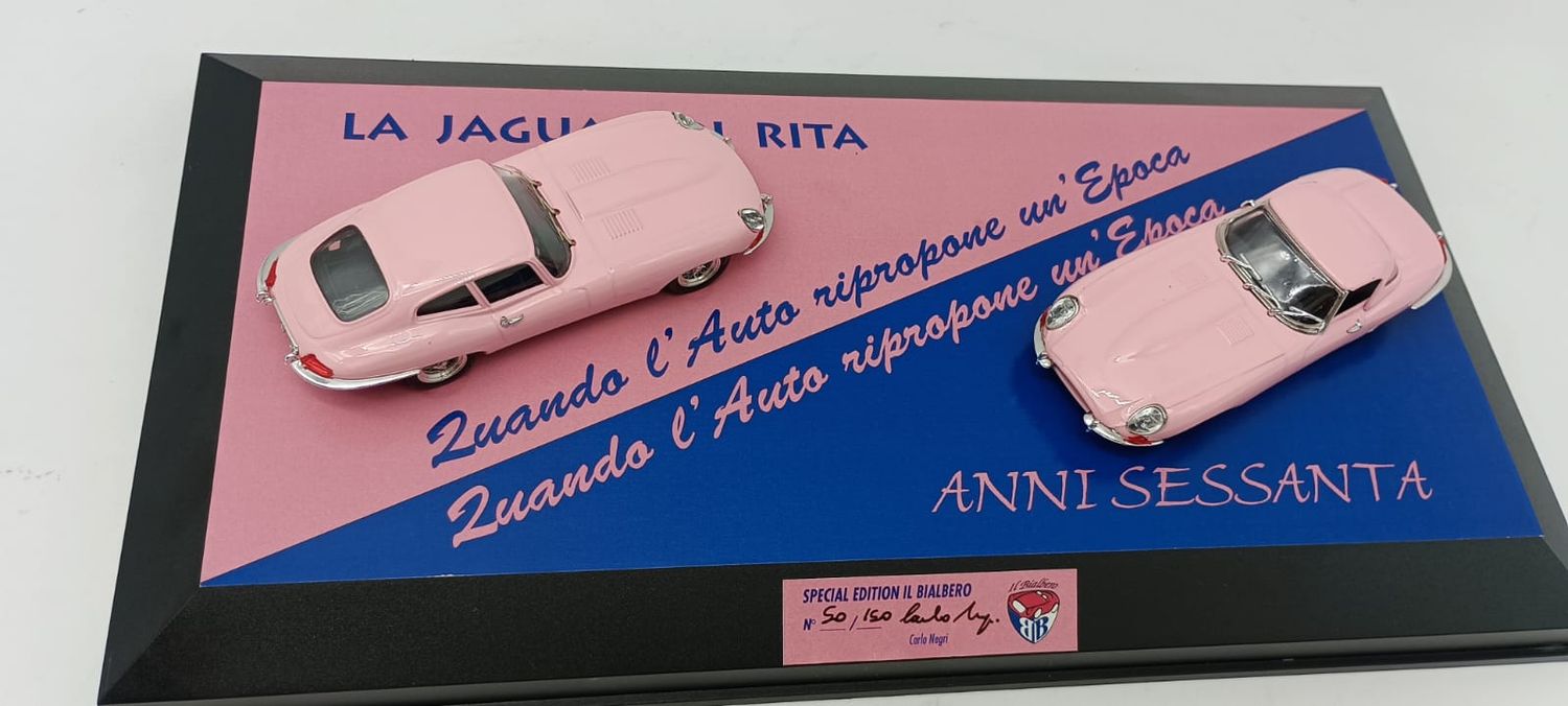 CLUB BIALBERO MMCBAJER/200 COFANETTO JAGUAR TYPE E ROSA (COUPE' E SPYDER) 1962