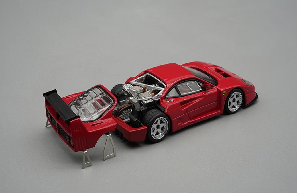 TECNOMODEL TM64-001R FERRARI F40 1996 PRESS RED (OPEN REAR)