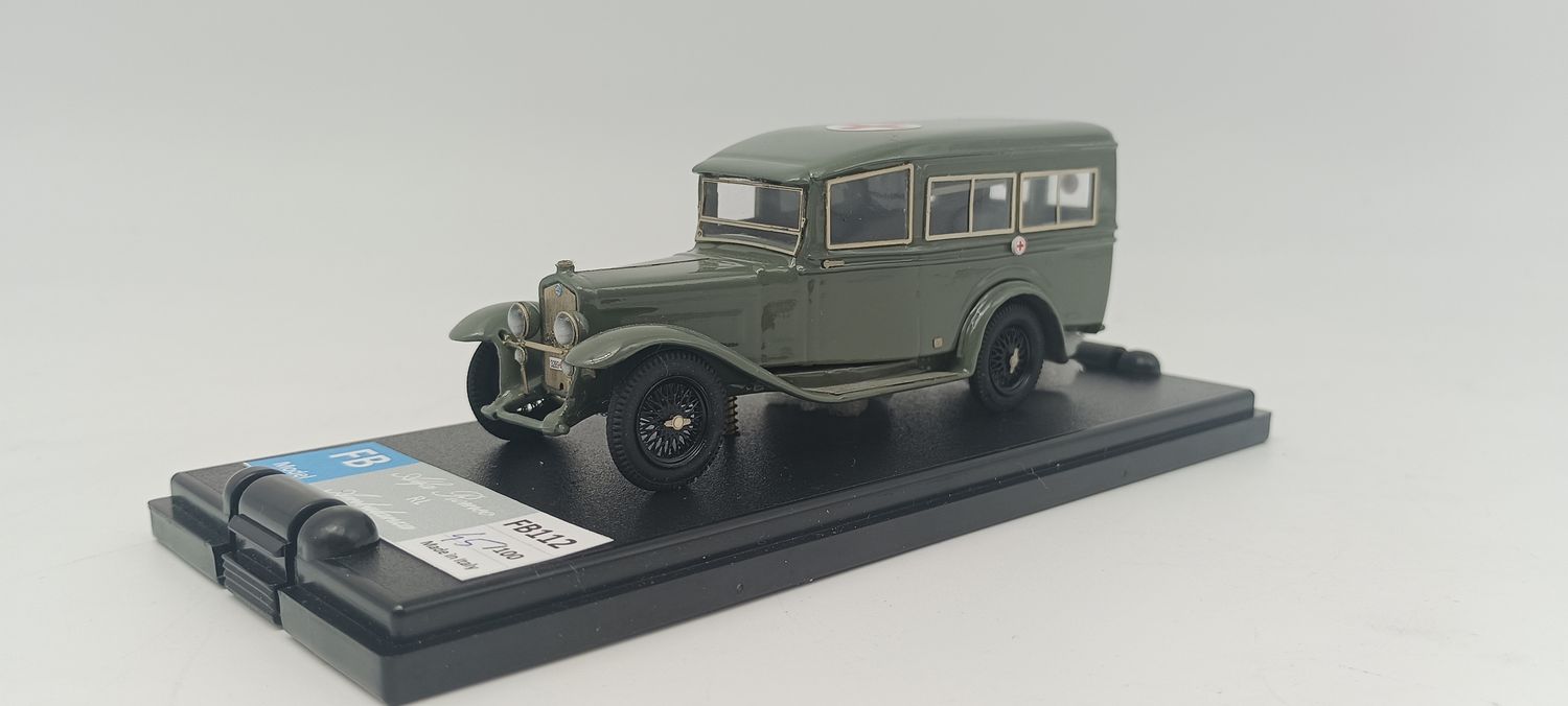 FB MODEL FBM112A ALFA ROMEO RL NORMALE Tipo A.V. 2    1927 AUTO AMBULANZE VELOCI - Type Ambulance 1927