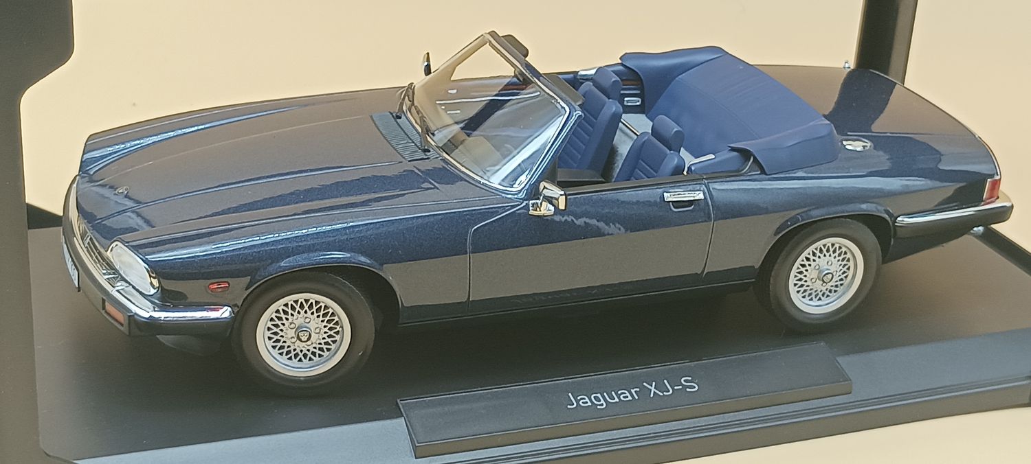 NOREV NV182636 JAGUAR XJ-S CABRIOLET 1988 BLUE METALLIC
