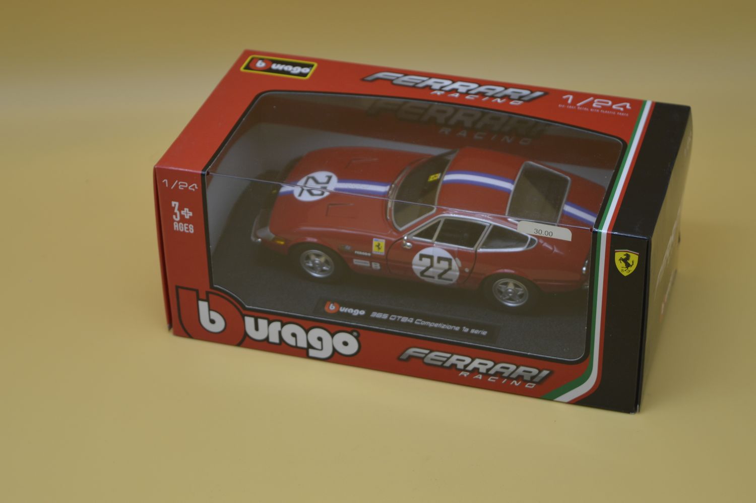 BURAGO BU1826303 FERRARI RACING 365GTB4 COMPETIZIONE 1° SERIE 12