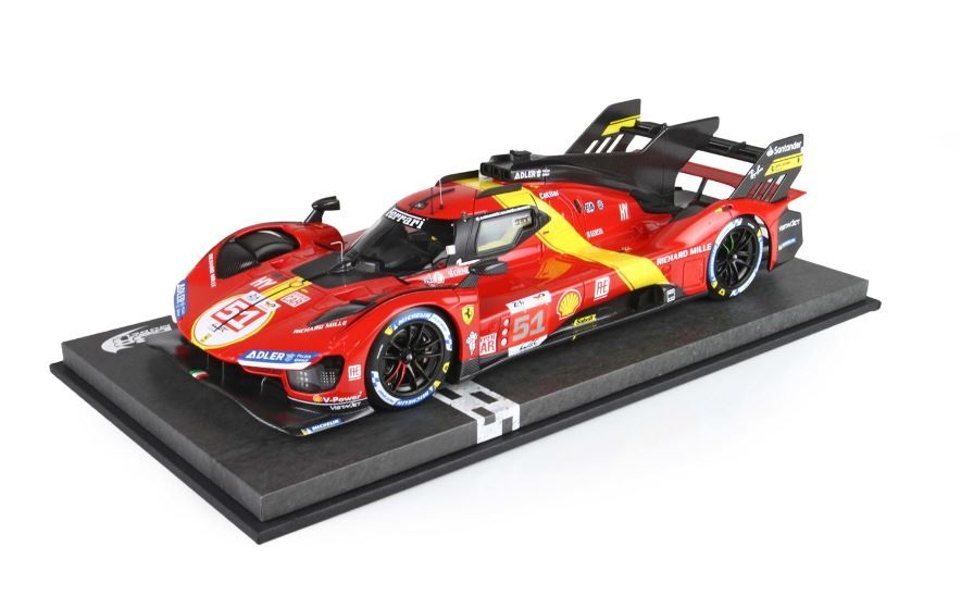 BBRP18239 FERRARI499P WINNER LE MANS 2023 CAR N.51 WITH DISPLAY CASE