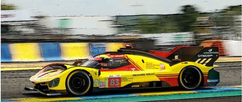 BBRC304C FERRARI 499 CAR N.83 LE MANS 2024 KUBICA YIFEI SCHWARTZMAN