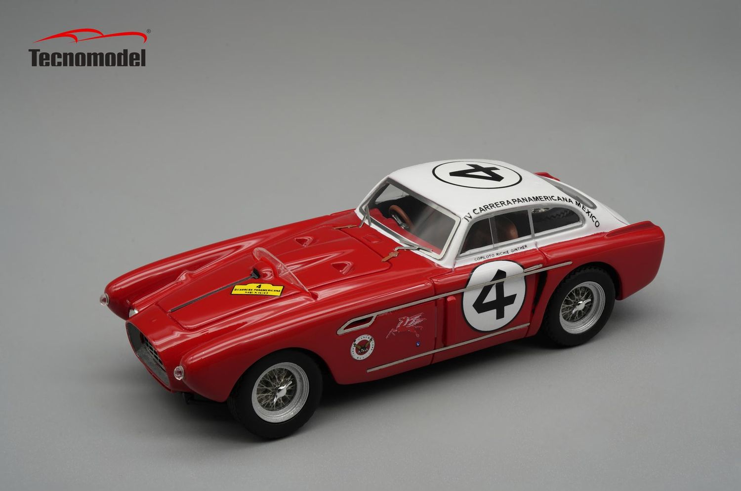 TECNOMODEL TM43-43C Ferrari 340 Mexico-Carrera Panamericana1953 car #4 Phil Hill-Richie Ginther