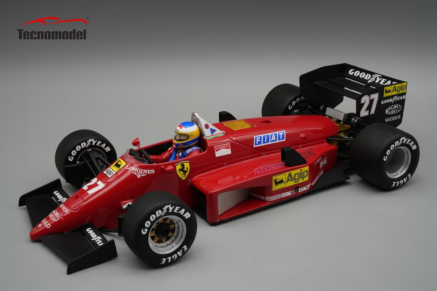 TECNOMODEL  TMD18-322A with Driver Ferrari 156-85 1985 Canada GP  Michele Alboreto # 27 with Driver