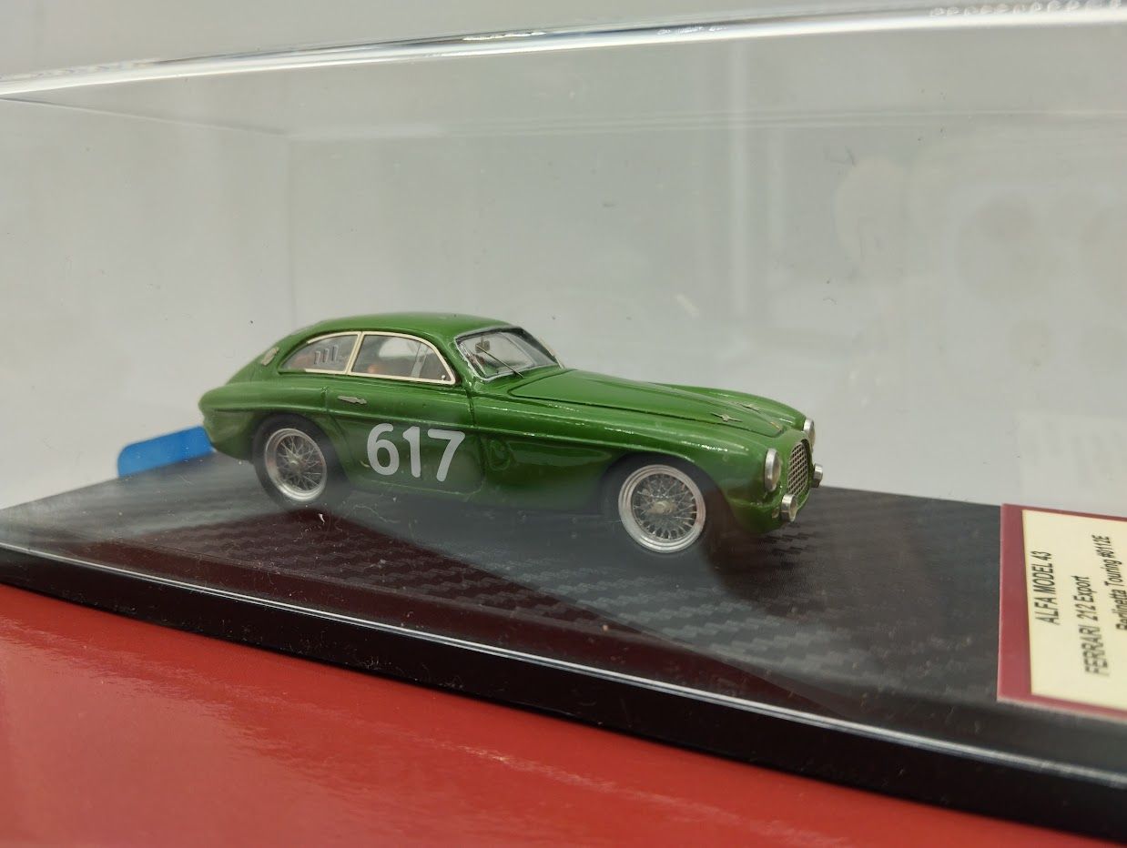 ALFA MODEL AM43F278 FERRARI 212 EXPORT #0112E BERLINETTA TOURING MILLE MIGLIA 1953 #617 G.GERINI-L. DONAZZOLO ALFA MODEL AM43F278 FERRARI 212 EXPORT #0112E BERLINETTA TOURING MILLE MIGLIA 1953 #617 G.GERINI-L. DONAZZOLO