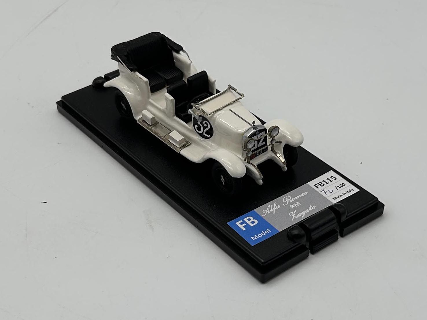 FB MODEL FBM115B Alfa Romeo RM Nord torpedo Zagato Coppa delle Alpi 1923 G.Merosi-F.Merosi #32