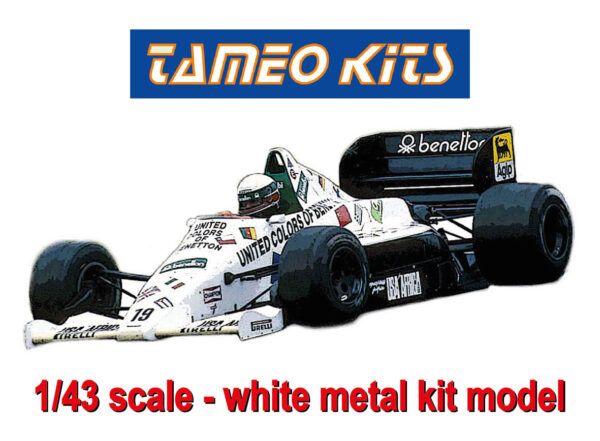 TAMEO TMK452 TOLEMAN HART Tg185 GERMAN GP 1985 Teo Fabi -Pole Position- TAMEO TMK452 TOLEMAN HART Tg185 GERMAN GP 1985 Teo Fabi -Pole Position-