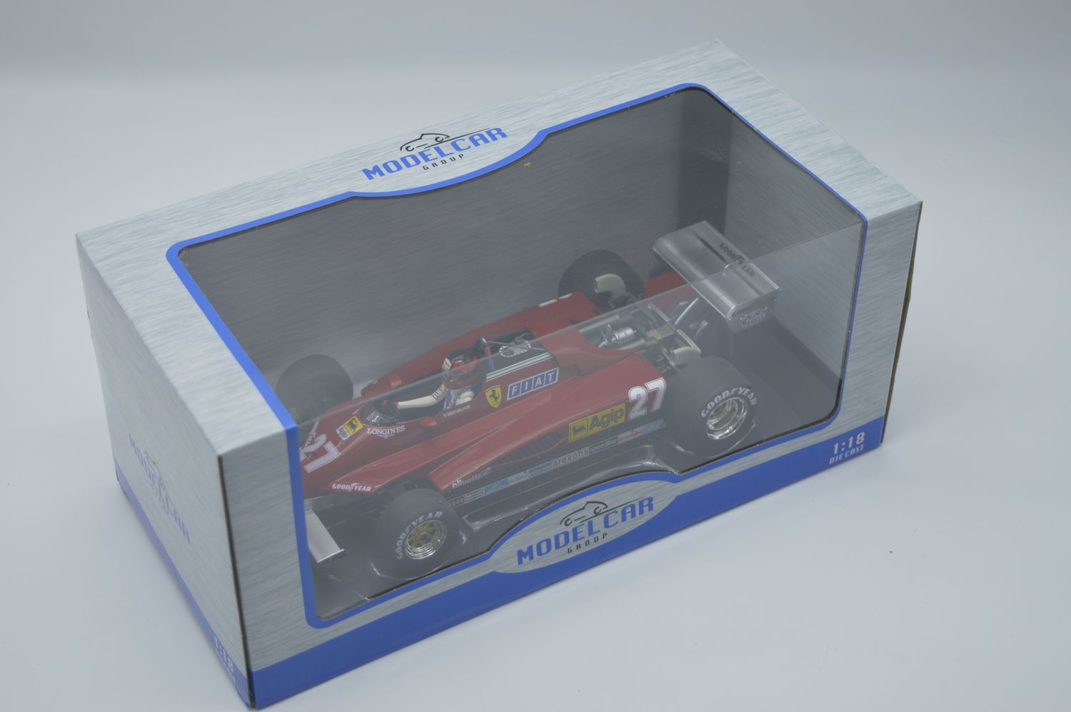 MODEL CAR GROUP - MCG18629F FERRARI F1 126C2 TEAM SEFAC SPA FERRARI N.27 BELGIUM GP 1982 VILLENEUVE