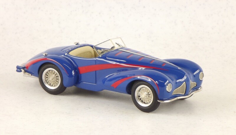 ABC335BR - ALFA ROMEO 6C 2500 SS CH.915695 DE MOLA 1948 BLUE/RED ABC335BR - ALFA ROMEO 6C 2500 SS CH.915695 DE MOLA 1948 BLUE/RED