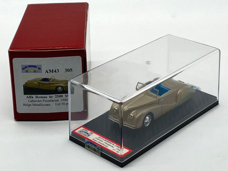 ALFA MODEL AM43305 - Alfa Romeo 6c 2500 SS Cabriolet Pininfarina 1940 (Beige)
