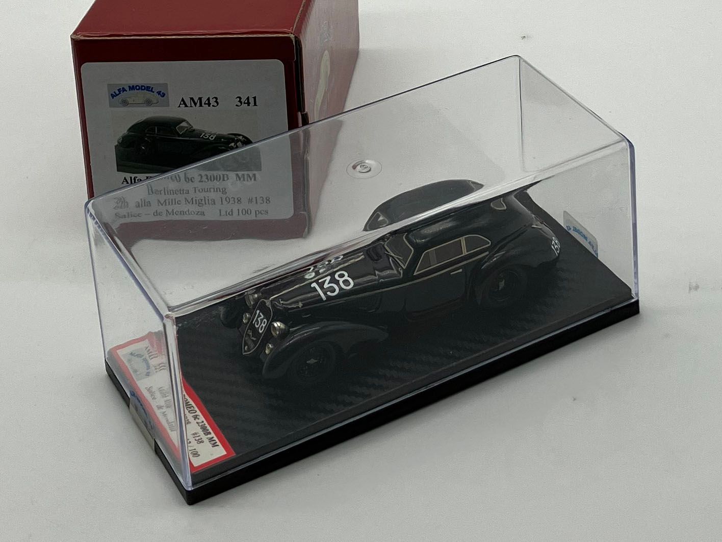 ALFA MODEL AM43341 - Alfa Romeo 6c 2300B MM Berlinetta Touring Mille Miglia 1938 n.138