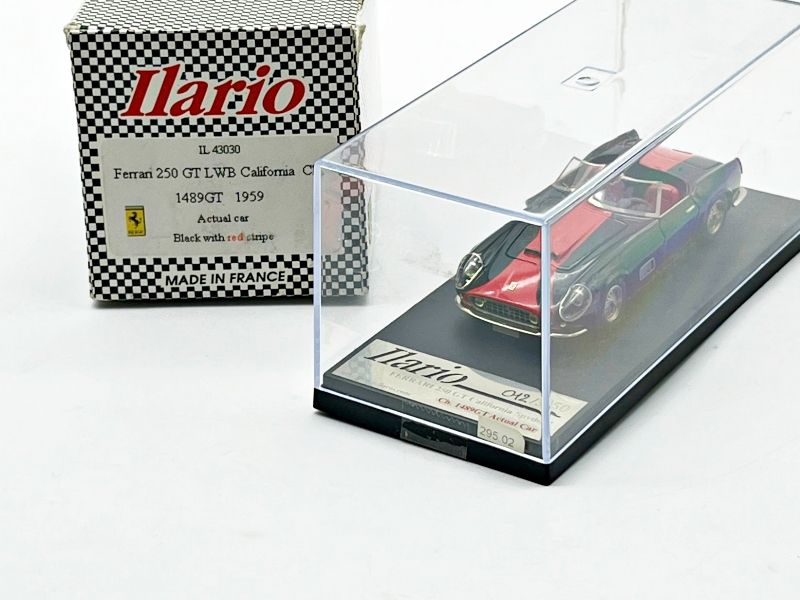 ILARIO - IL43030 - FERRARI 250 GT LWB CALIFORNIA 1489GT 1959 BLACK WITH RED STRIPE