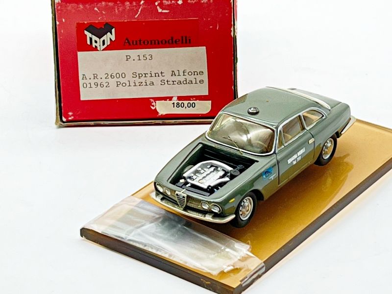 TRON MODELS - TRM153 ALFA ROMEO 2600 SPRINT ALFONE 01962 POLIZIA STRADALE