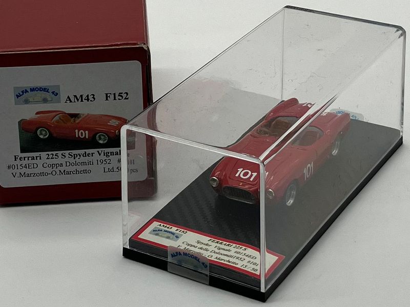 ALFA MODEL  AM43F152 - Ferrari 225 S Spyder Vignale ch.0154ED Coppa Dolomiti 1952 n.101