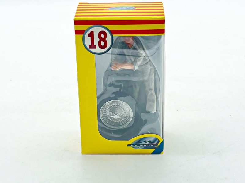 LE MANS MINIATURES - LMFLM118044-D2 GEORGES MEECANICIEN ROUE COMBINAISON BLANCHE