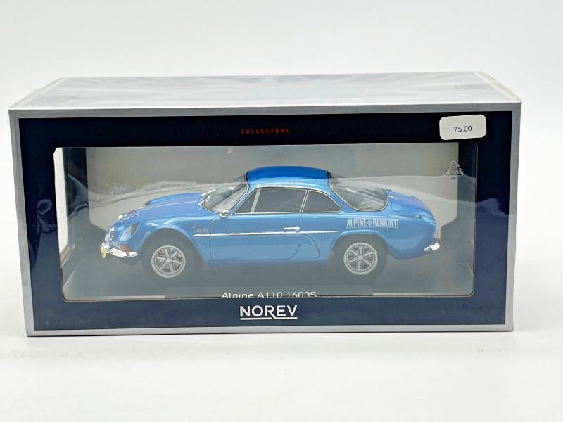 NOREV - NV185307 - 185307 ALPINE A110 1600S 1972 BLUE WITH SIDE LOGO