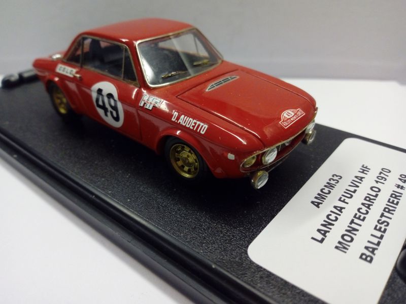 AMC AMCM33 LANCIA FULVIA HF MONTECARLO 1970 BALLESTRIERI # 49 AMC AMCM33 LANCIA FULVIA HF MONTECARLO 1970 BALLESTRIERI # 49